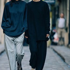 ROUCHA Tacer sweater and Pax sweater pants set NAVY